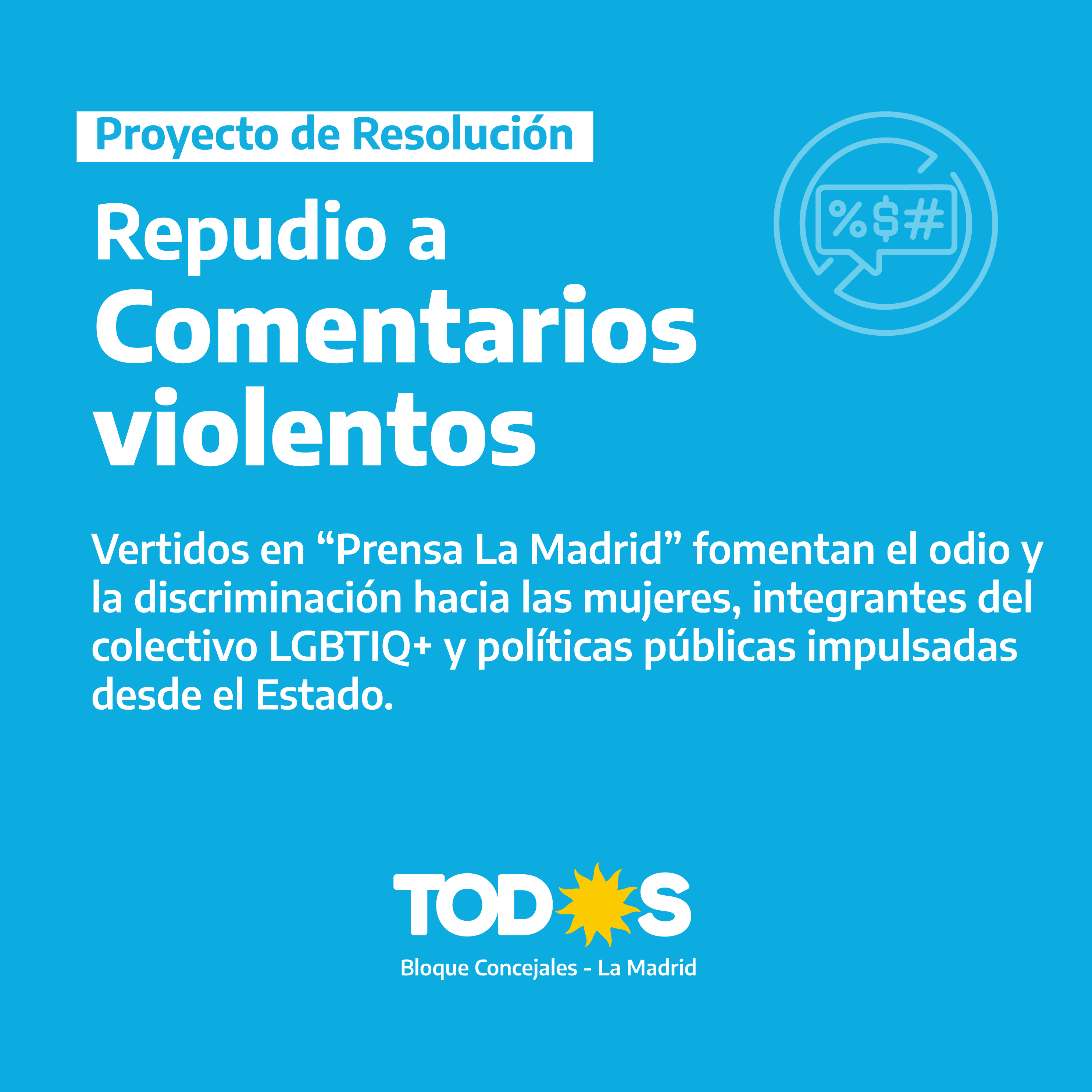 Repudio a Comentarios Violentos