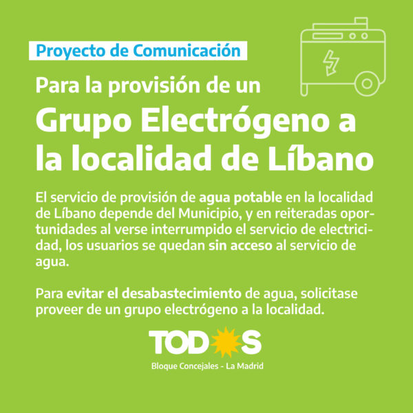 Grupo Electrógeno para Líbano