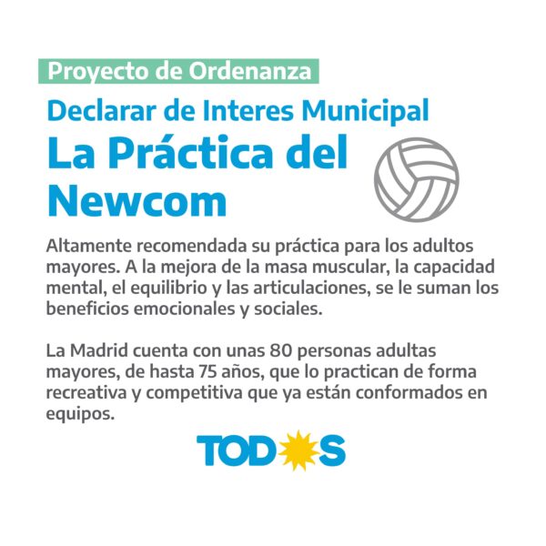 Interés Municipal para la Práctica del Newcom