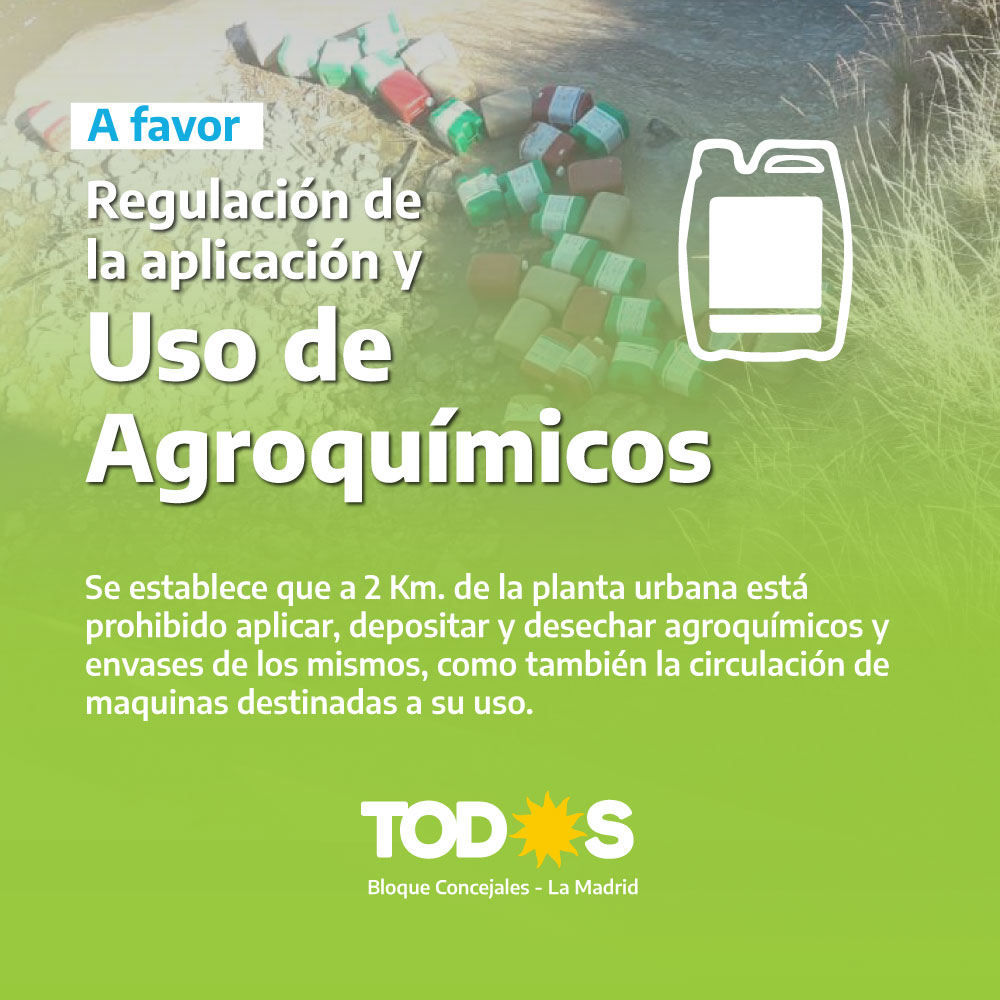 Ordenanza de Agroquímicos