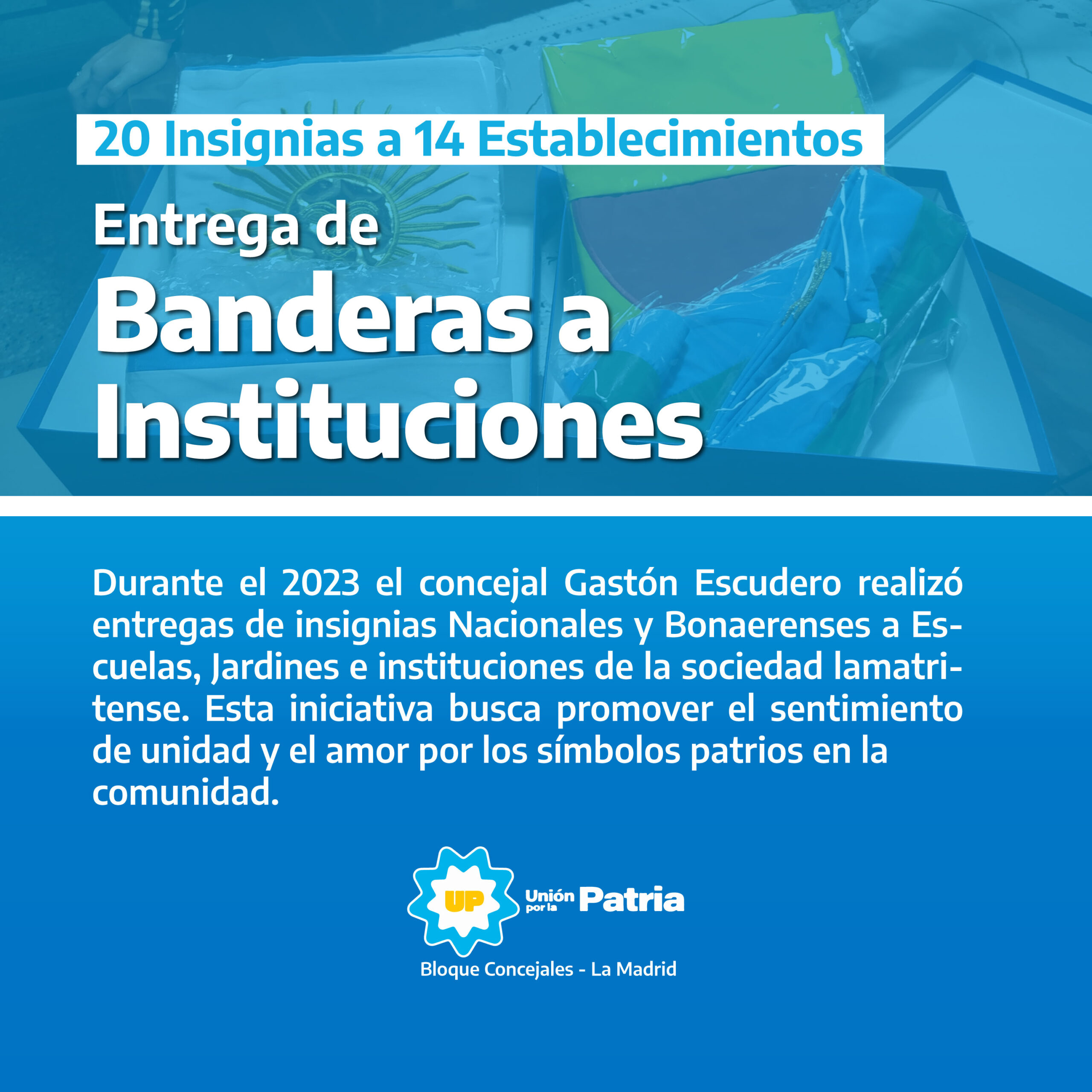 Entrega de Banderas a Instituciones