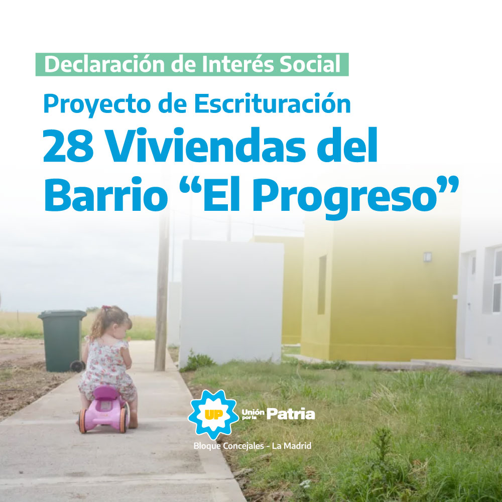 Escrituración Social del Barrio 28 Viviendas